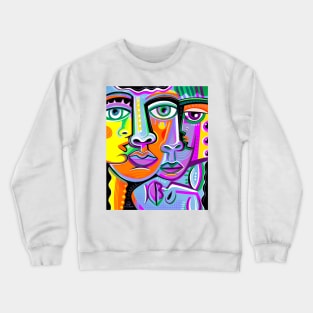 Art faces Crewneck Sweatshirt